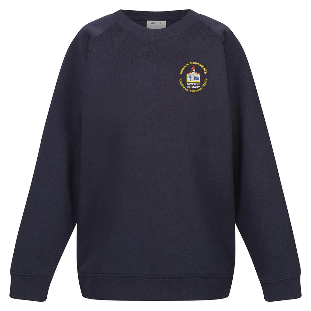 Newton Primary Crew Neck Sweatshirt Navy (Primary 7)