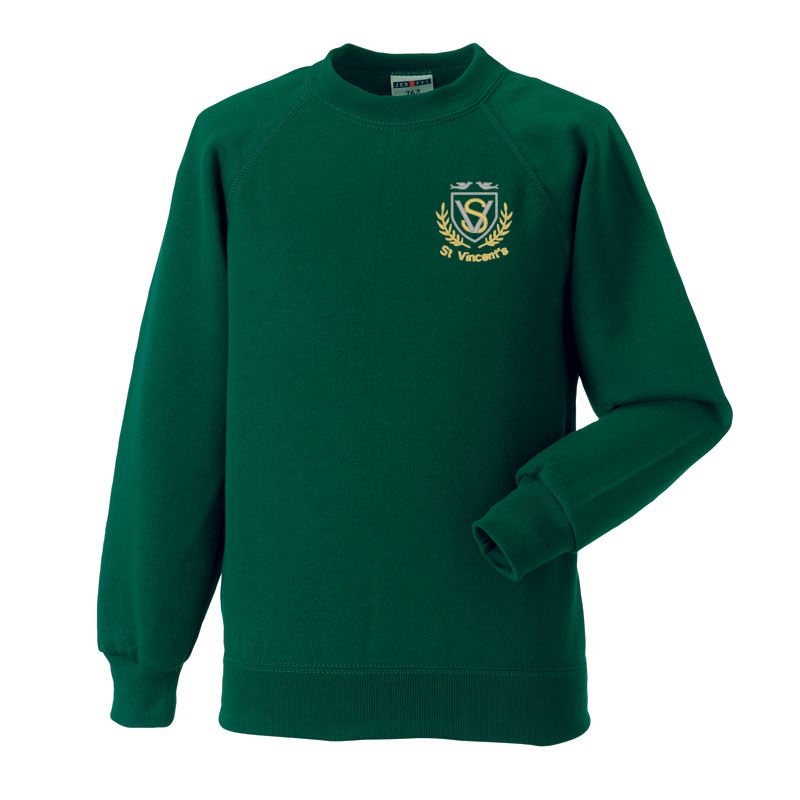 St Vincents Primary Crew Neck Sweatshirt Green