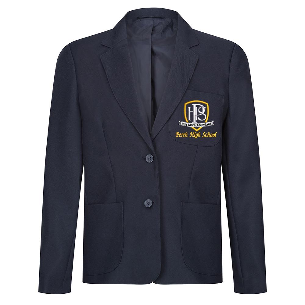 Perth High Girls Poly Blazer Navy