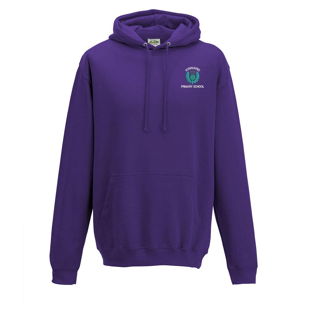 Kinnaird Primary Zipped Hoodie Purple
