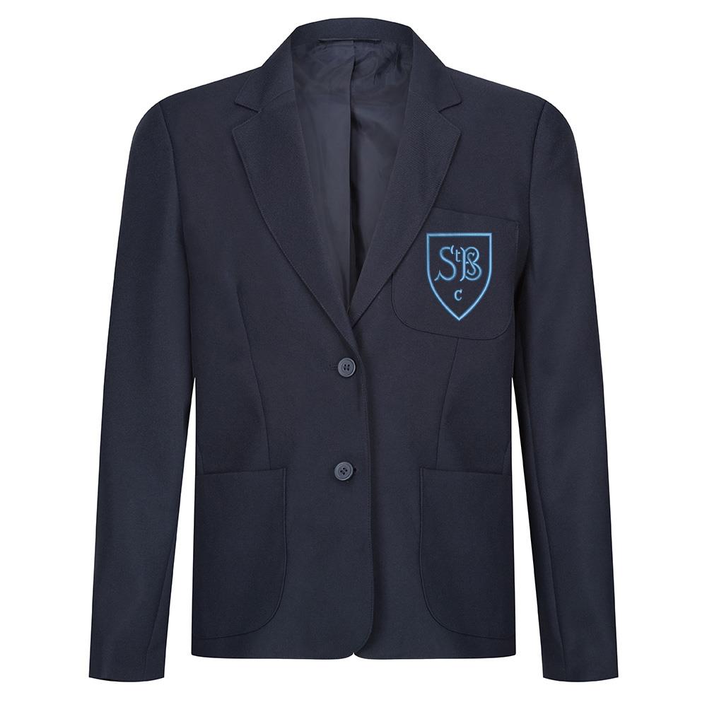 St Brides Primary Cambuslang Girls Poly Blazer Navy