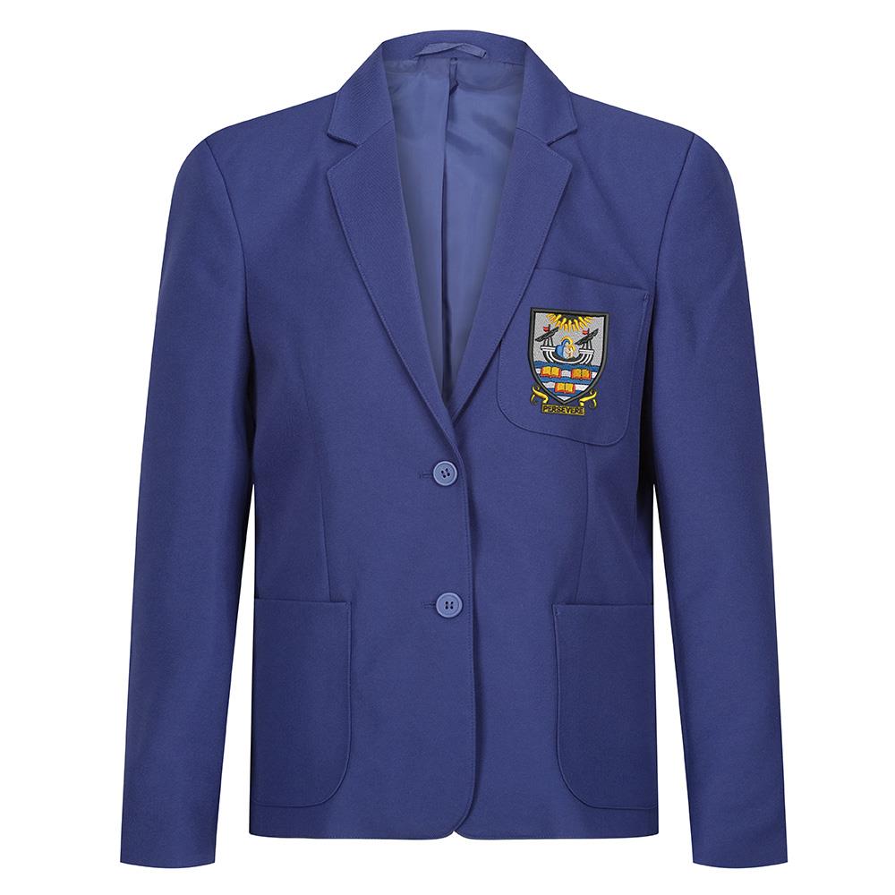 Leith Academy Girls Poly Blazer Royal