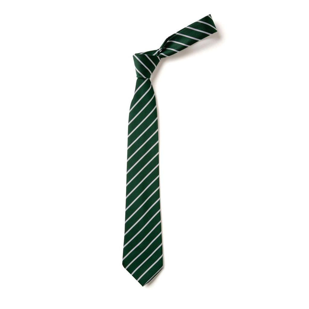 Narrow Stripe Tie Bottle/White