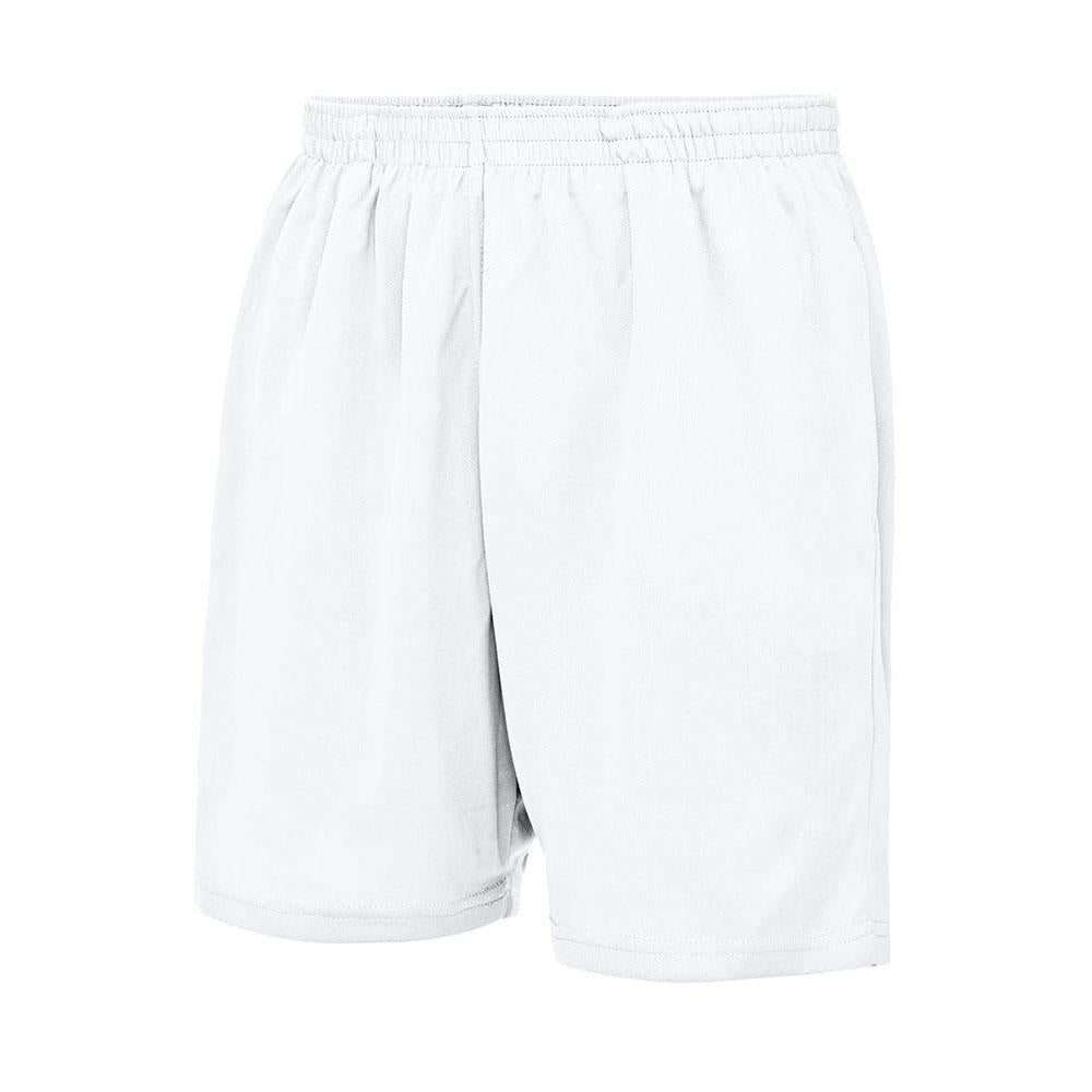 School Gym Shorts White
