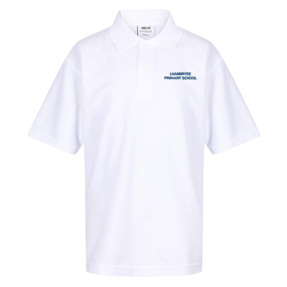 Lhanbryde Primary Poloshirt White (P7)