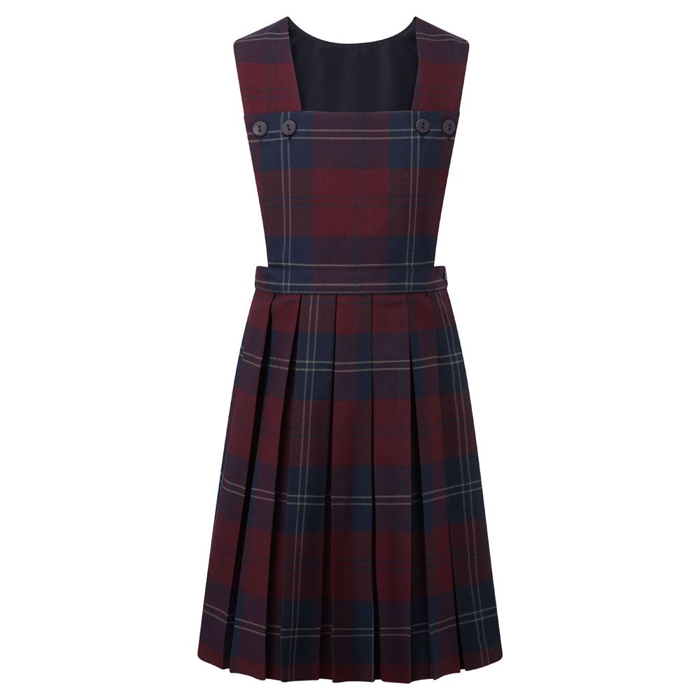 Prestwick Tartan Pinafore Maroon