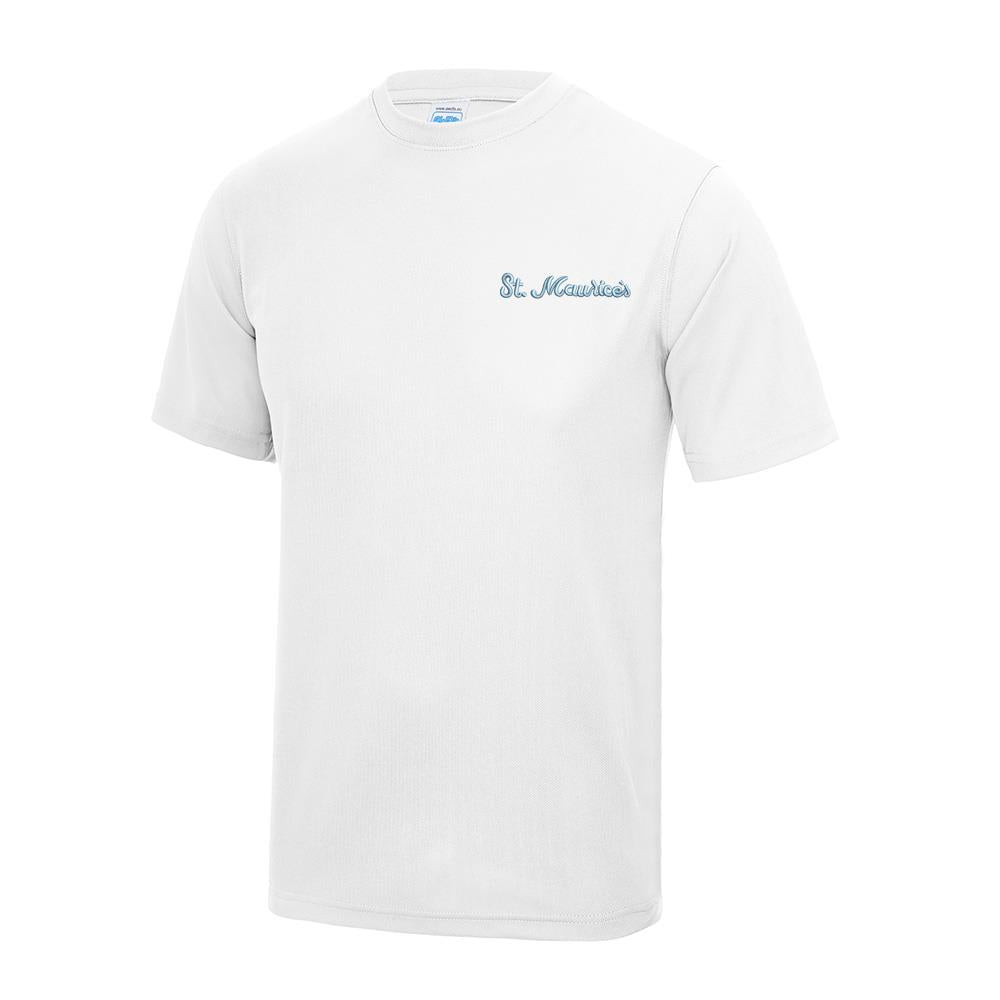 St Maurices High T-Shirt White