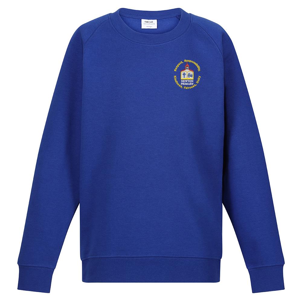 Newton Primary Crew Neck Sweatshirt Royal