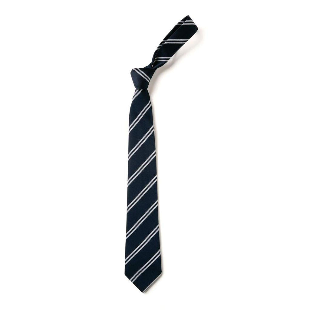 Twin Stripe Tie Navy/White