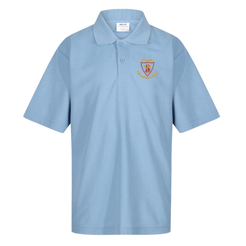 St John The Baptist Primary Poloshirt Sky (PE P1-3)