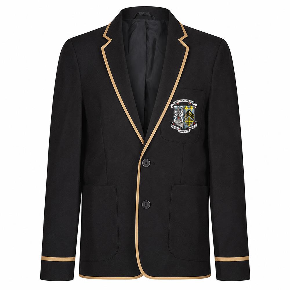 Dunfermline High Boys Poly Braided Blazer Black