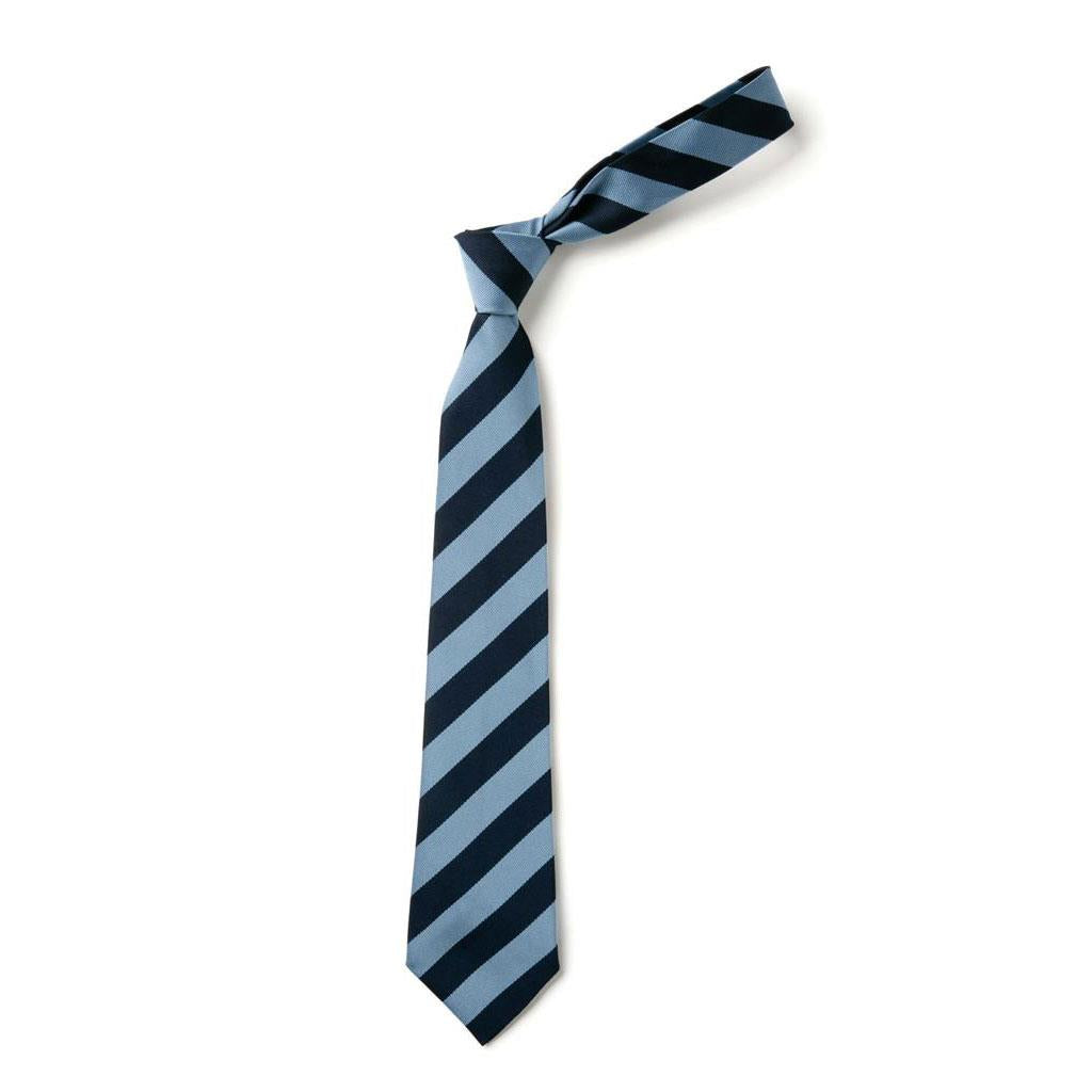 Wide Stripe Tie Navy/Blue