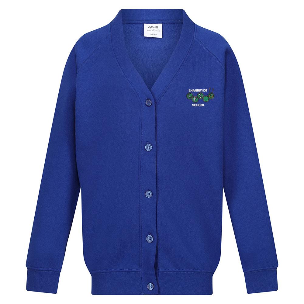 Lhanbryde Primary Sweat Cardigan Royal (P1-3)