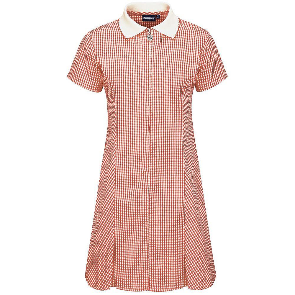 Avon Gingham Dress Red