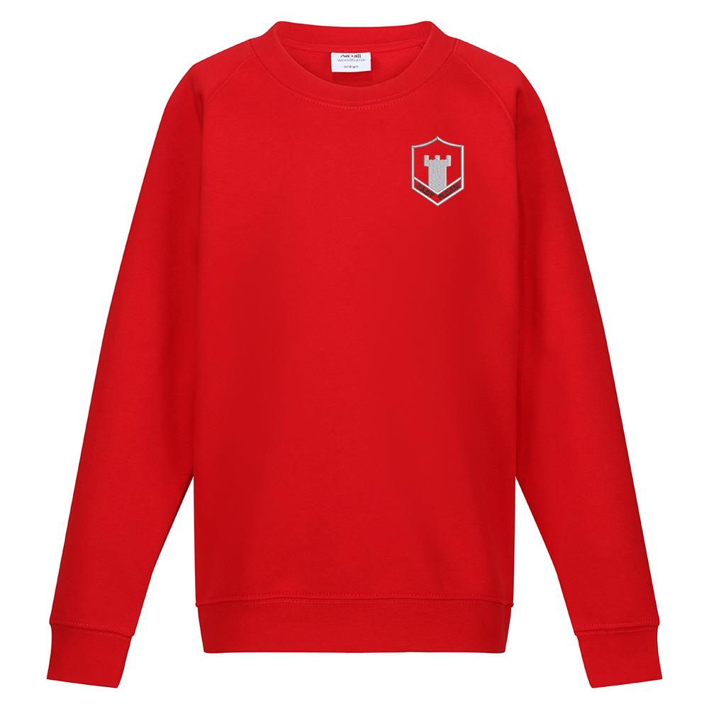 East Plean Primary Crew Neck Sweatshirt Red