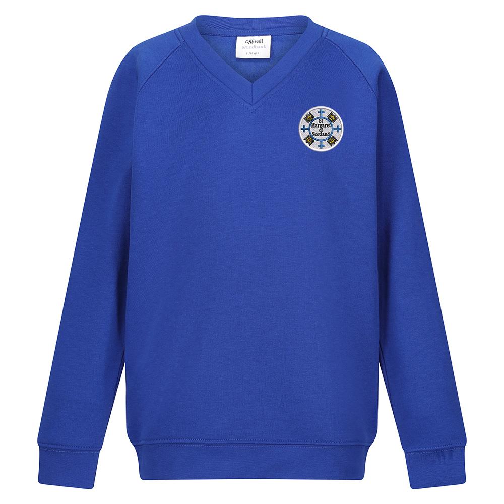 St Margaret of Scotland Primary V-Neck Sweatshirt Royal