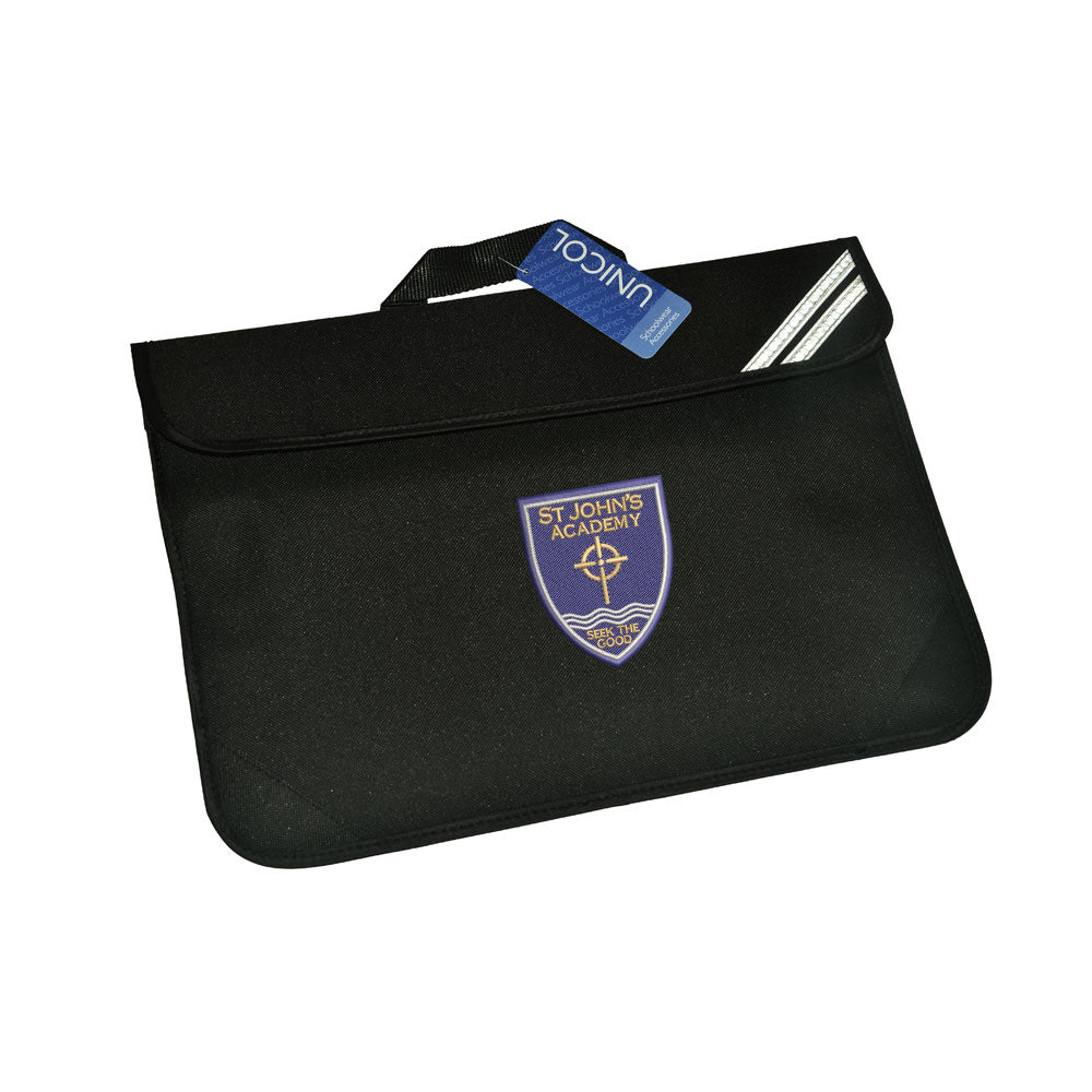 St Johns Academy Primary Perth Book Bag Black