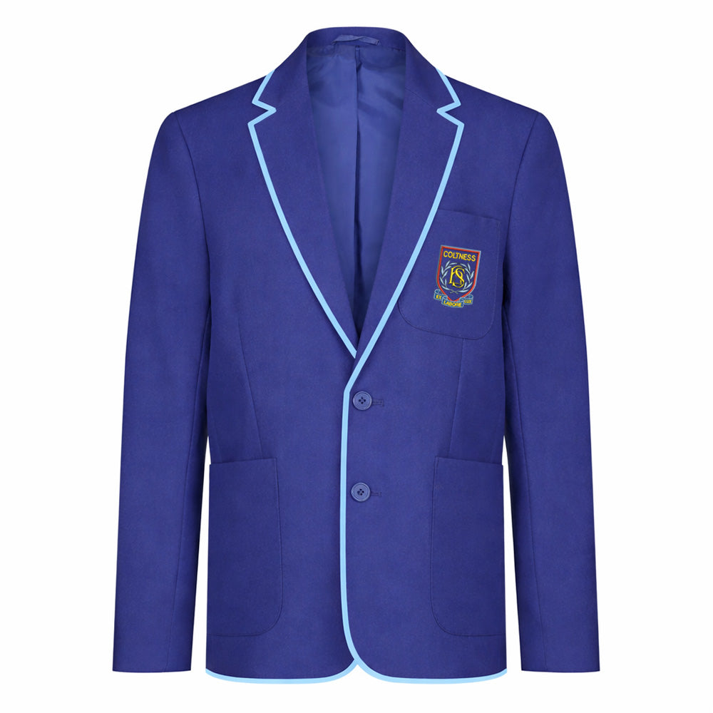 Coltness High Boys Poly Braided Blazer Royal