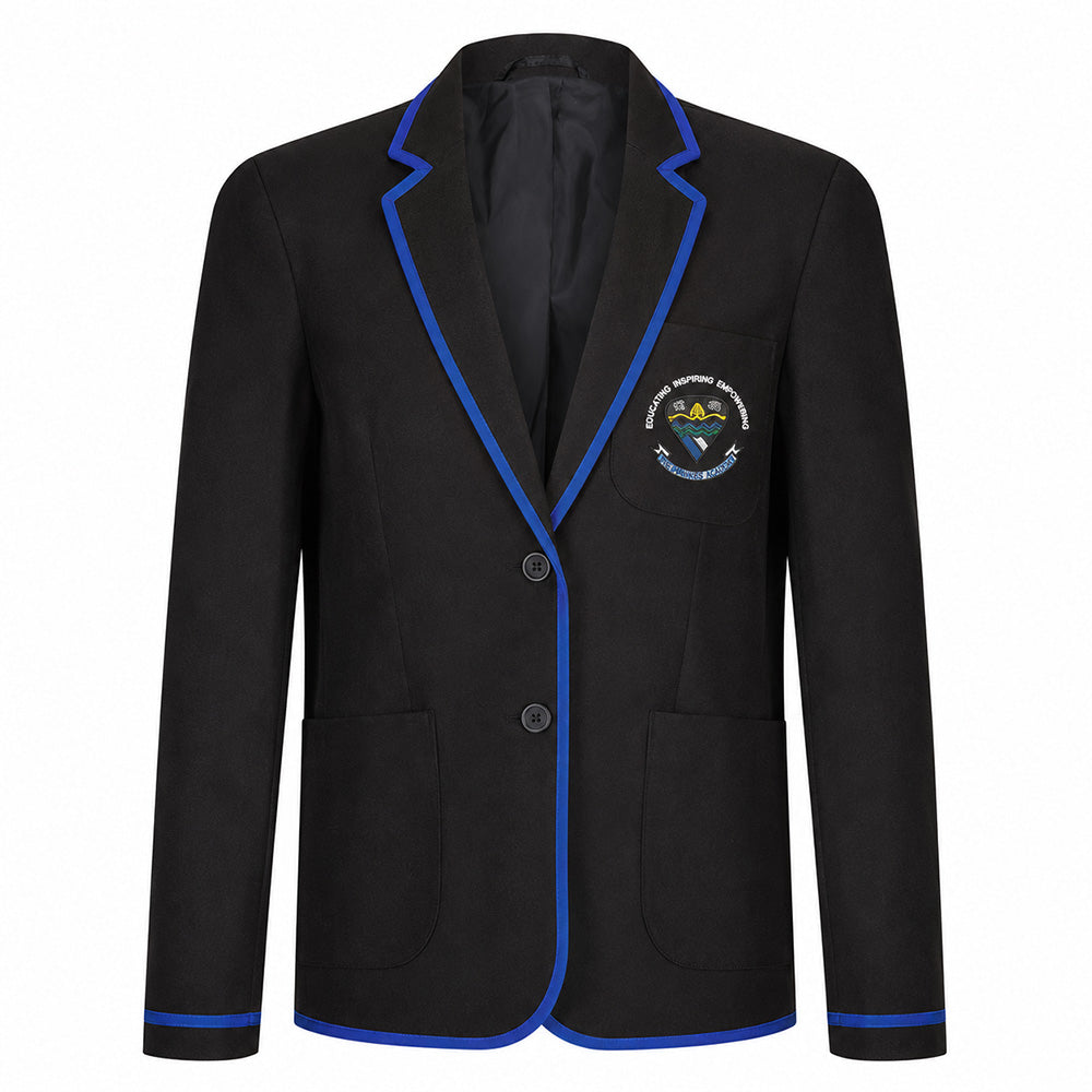 Bishopbriggs Academy Girls Poly Braided Blazer Black
