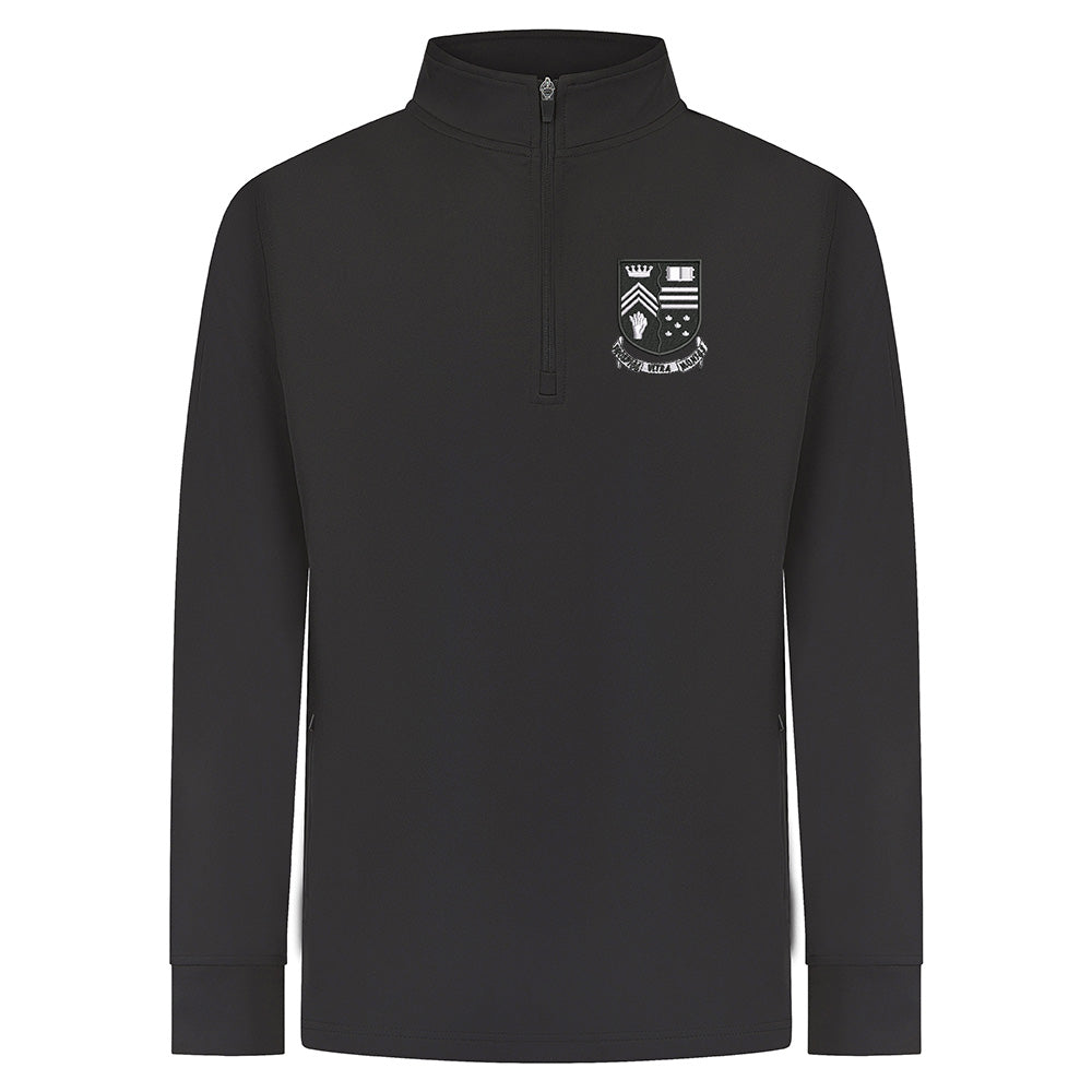 Dunblane High Smartflex Quarter Zip Black