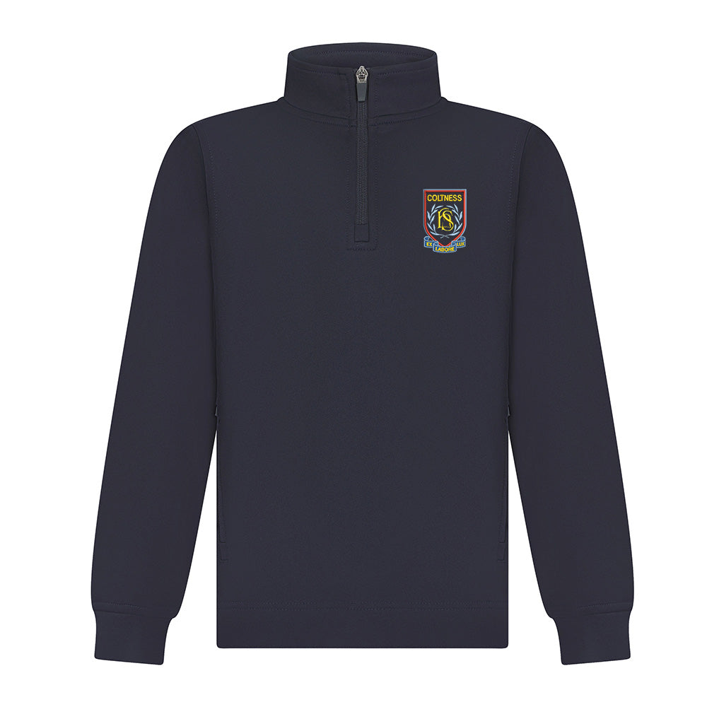 Coltness High Smartflex Quarter Zip Navy