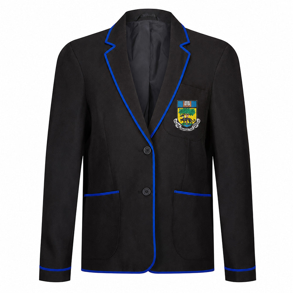 Linlithgow Academy Girls Poly Braided Blazer (Prefect) Black