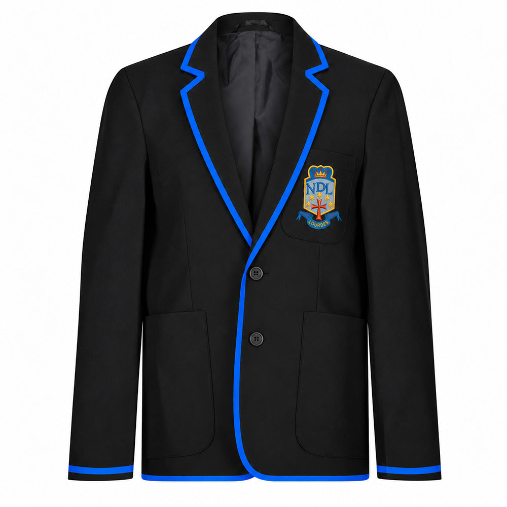 Lourdes Secondary Boys Poly Braided Blazer Black (S6)