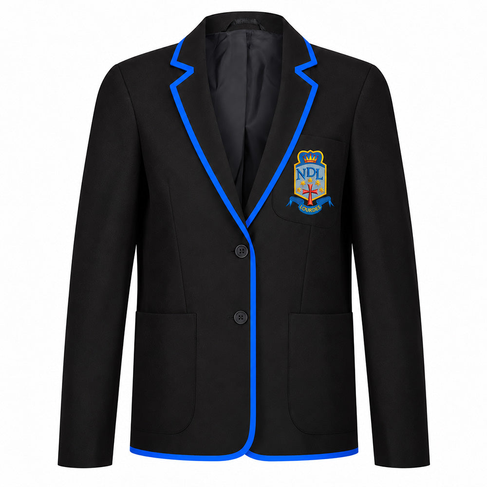 Lourdes Secondary Girls Poly Braided Blazer Black (S4/S5)