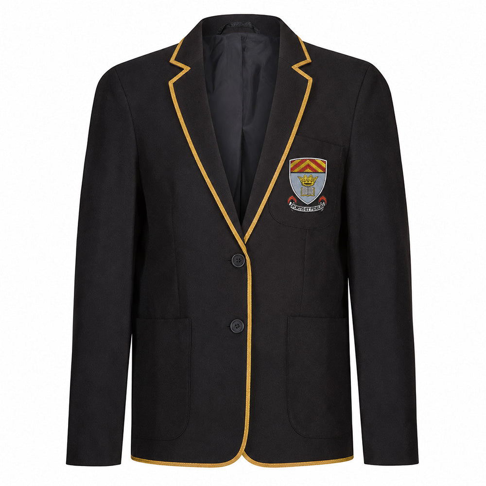 Mclaren High Girls Poly Braided Blazer Black
