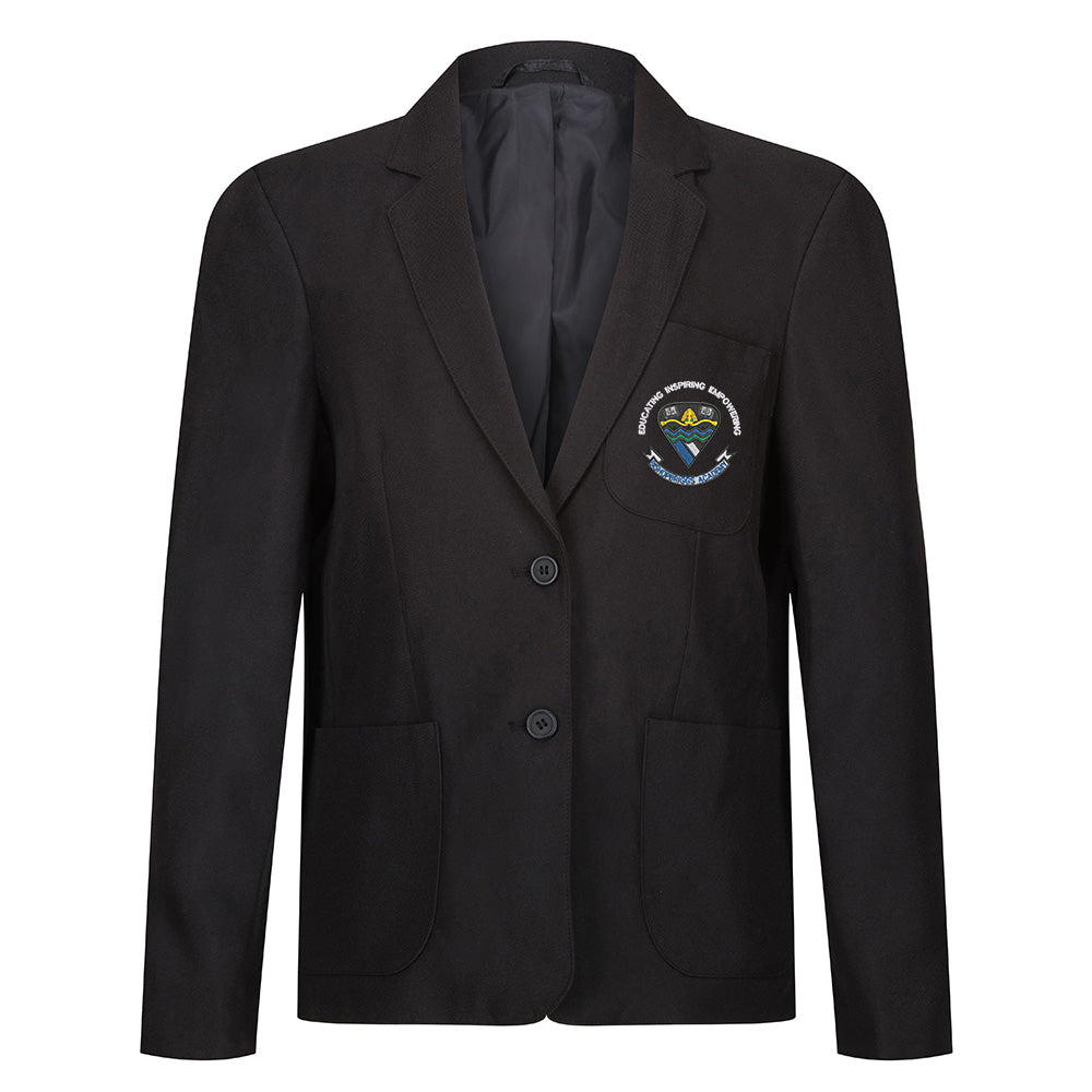 Bishopbriggs Academy Girls Poly Blazer Black