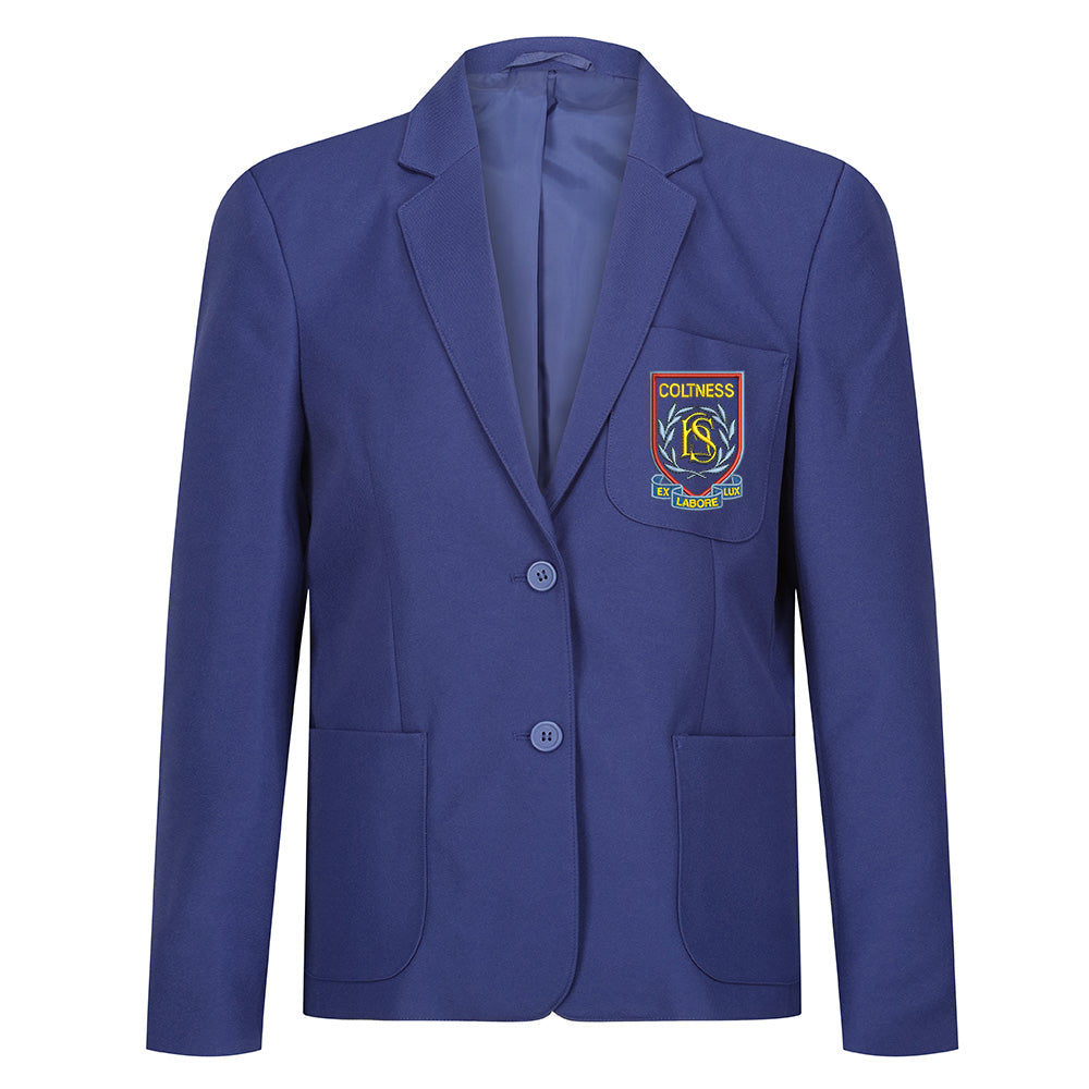 Coltness High Girls Poly Blazer Royal