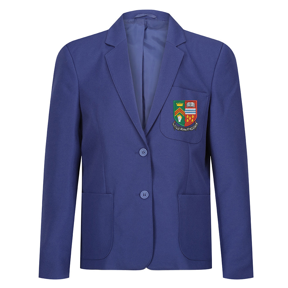 Dunblane High Girls Poly Blazer Royal