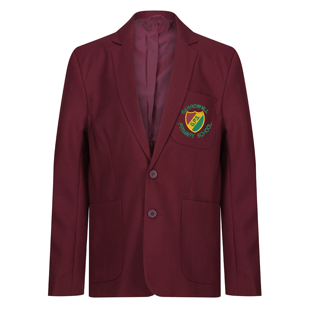 Garrowhill Primary Boys Poly Blazer Maroon