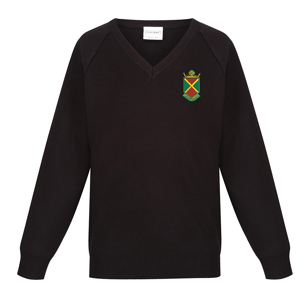 Holy Family Primary 50/50 V-Neck Black (Primary 7)