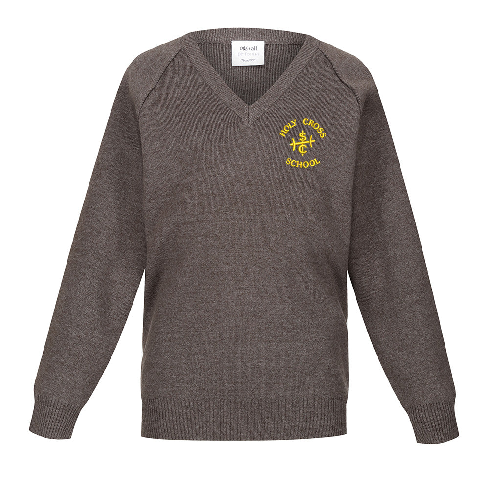 Holycross Primary 50/50 V-Neck Grey