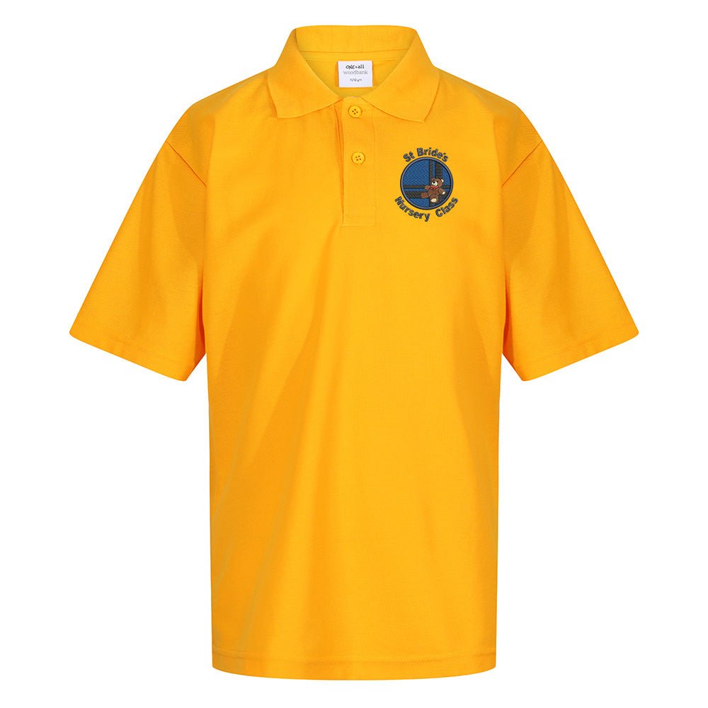 St Brides Nursery Bothwell Poloshirt Gold