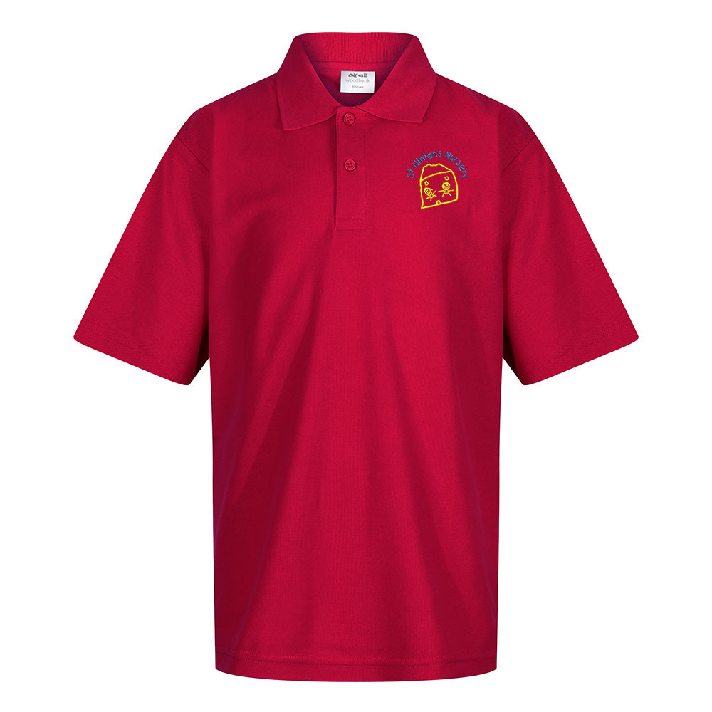 St Ninians Nursery Stirling Poloshirt Red