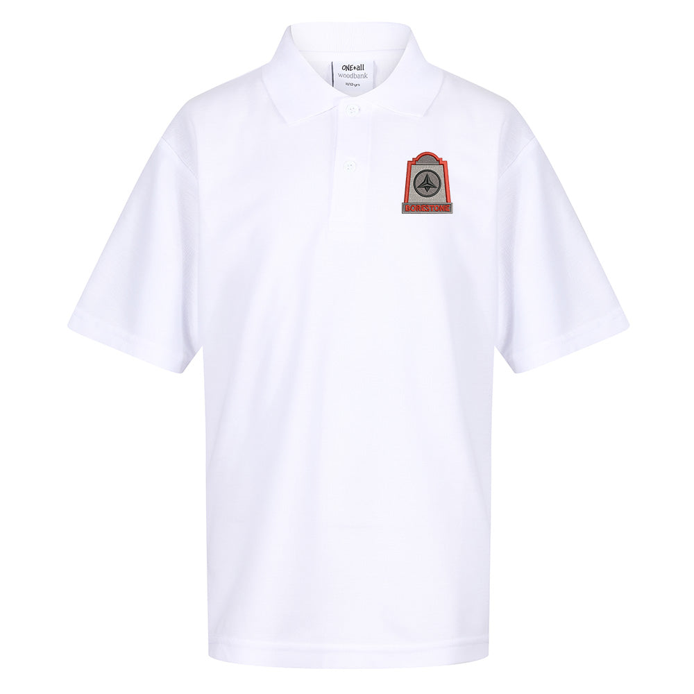 Borestone Primary Poloshirt White