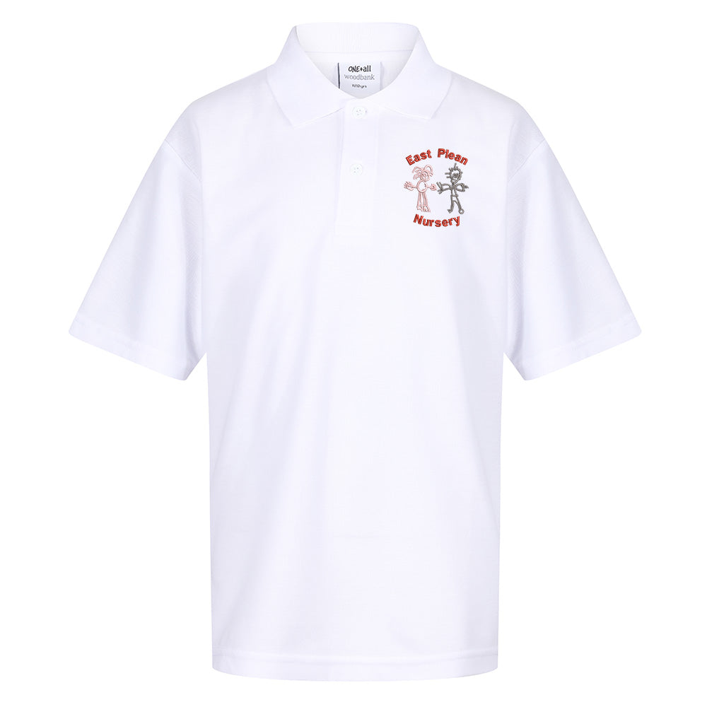 East Plean Nursery Poloshirt White