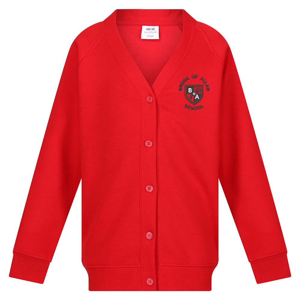 Bridge of Allan Primary Sweat Cardigan Red