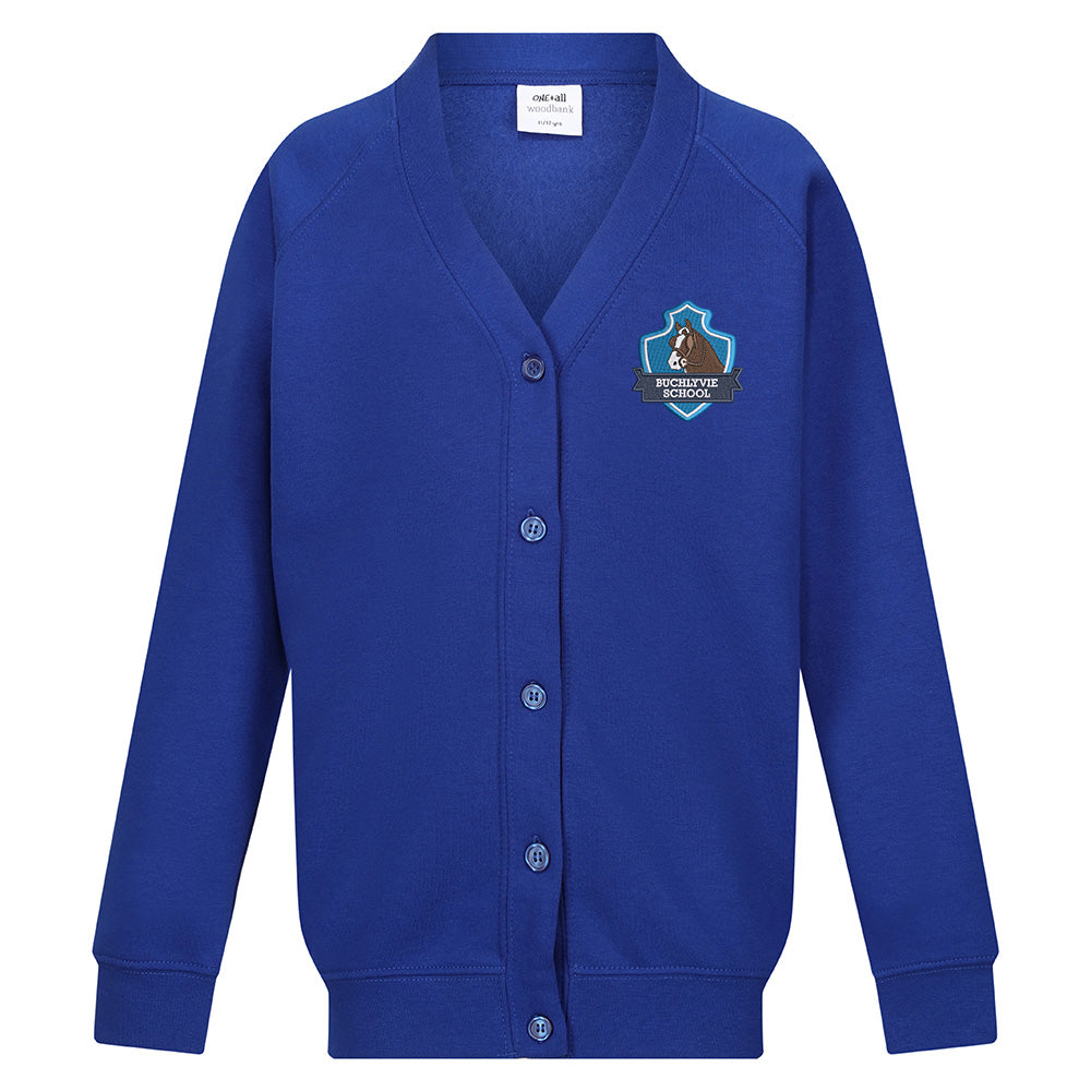 Buchlyvie Primary Sweat Cardigan Royal