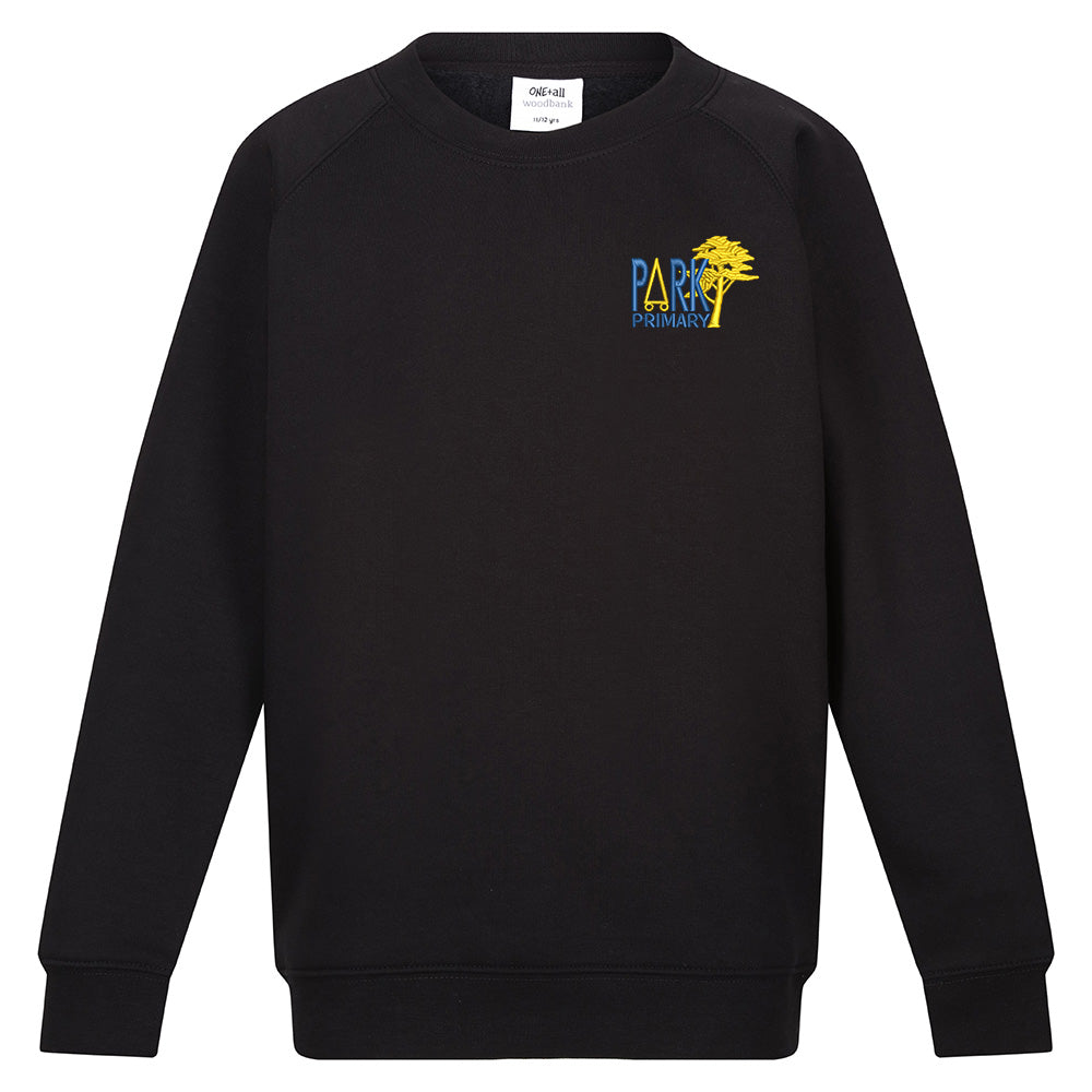 Park Primary Crew Neck Sweatshirt Black