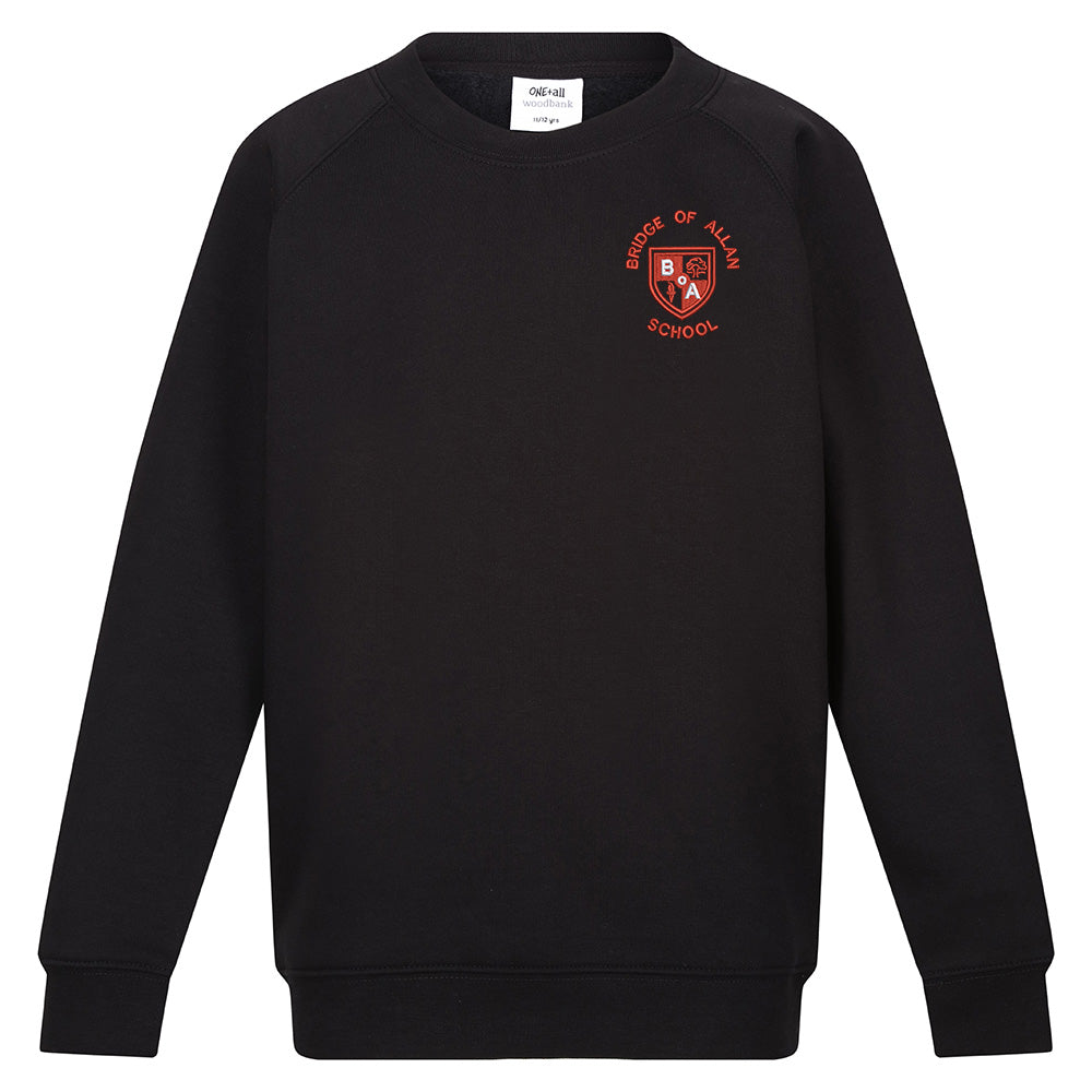 Bridge of Allan Primary Crew Neck Sweatshirt Black