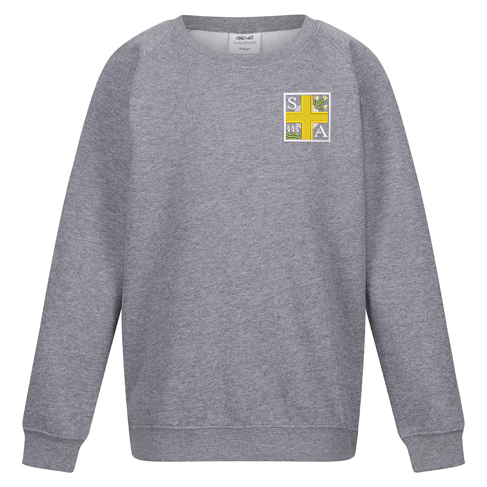 St Anthonys Primary Rutherglen Crew Neck Sweatshirt Grey