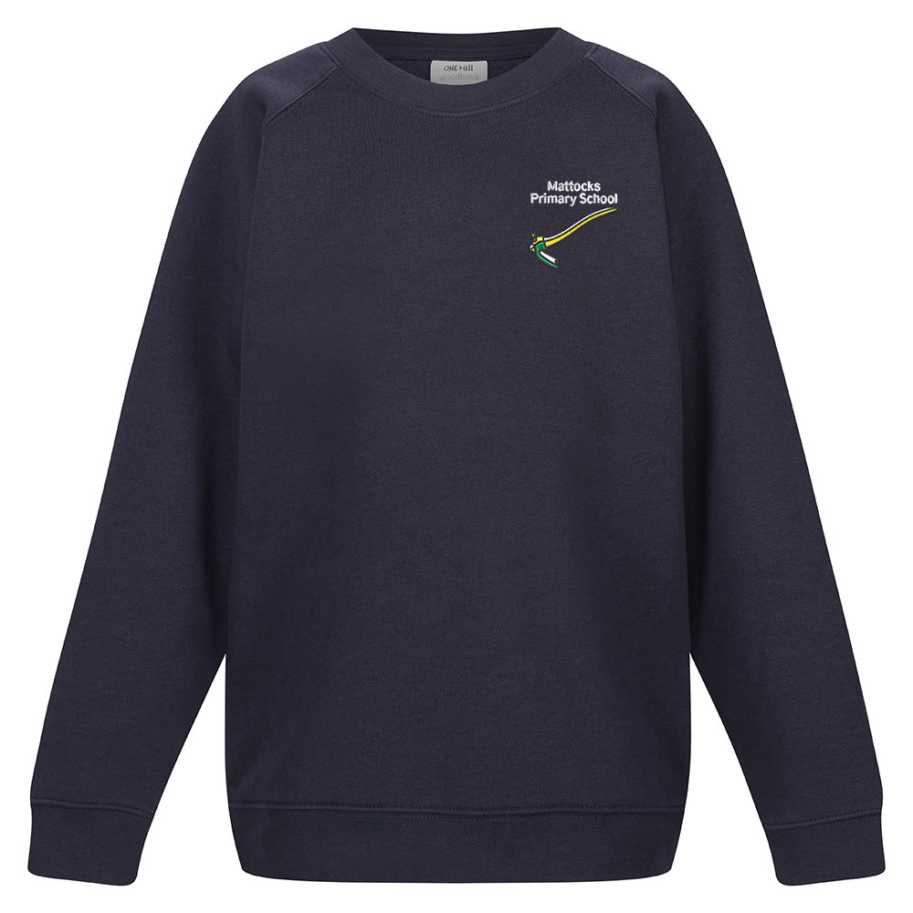 Mattocks Primary Crew Neck Sweatshirt Navy