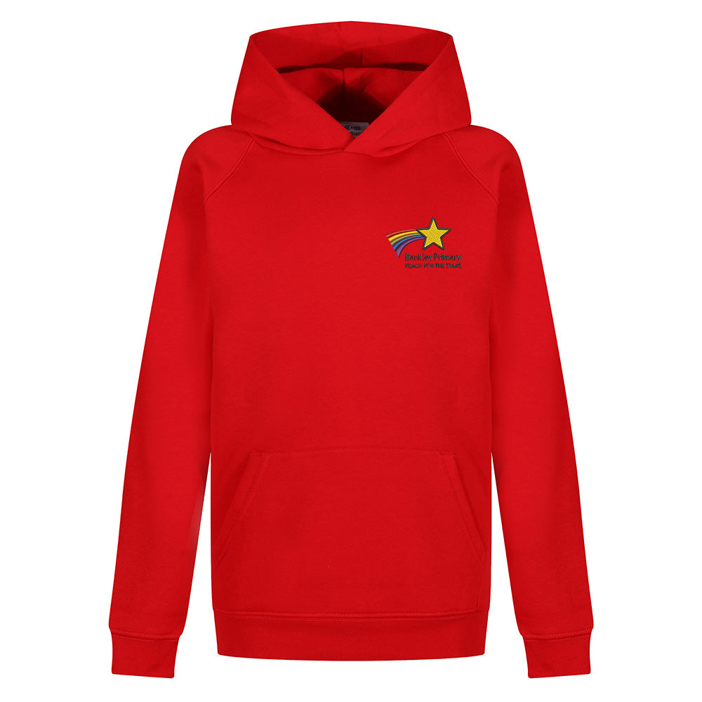 Bankier Primary Hooded Sweatshirt Red
