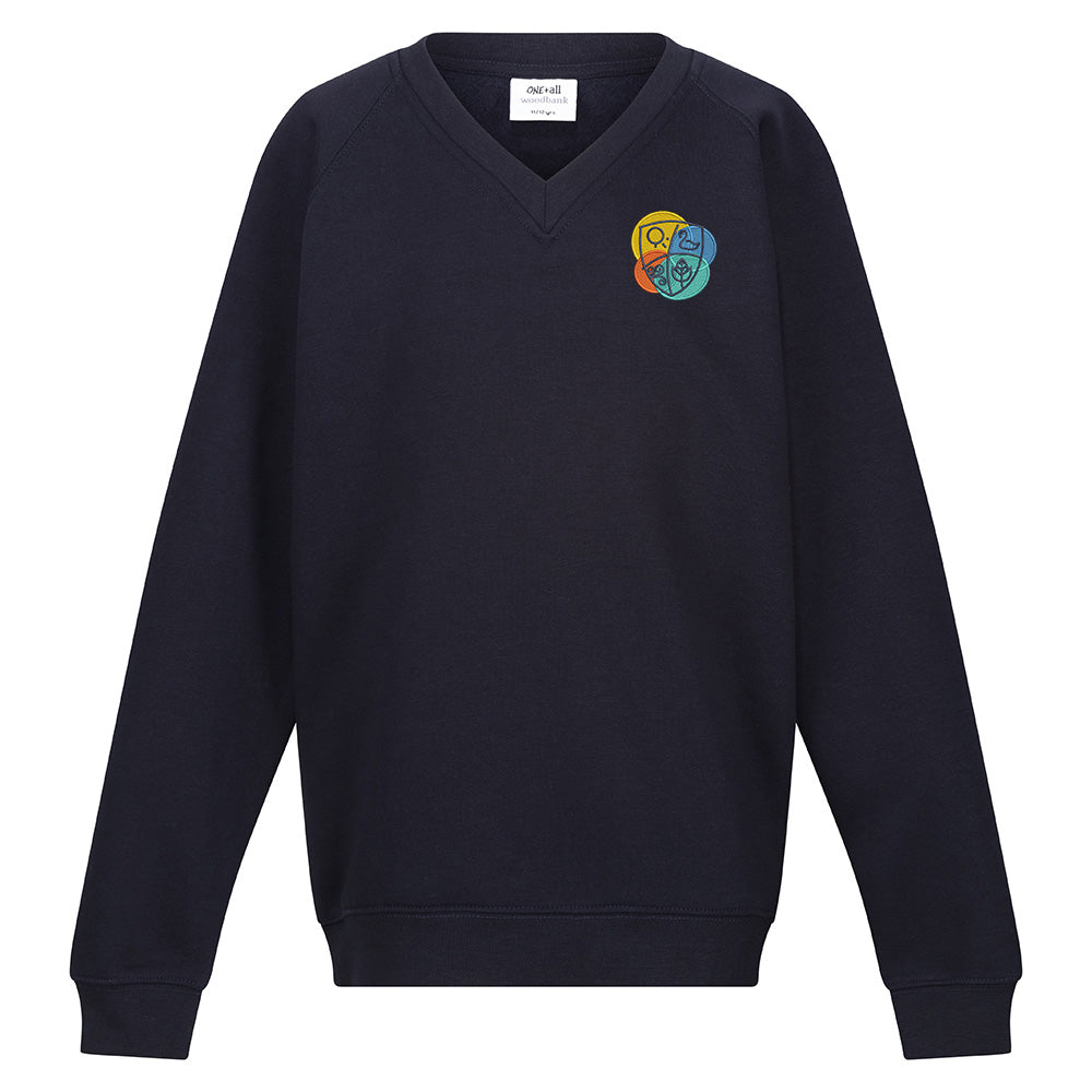 Montgomerie Park Primary V-Neck Sweatshirt Navy