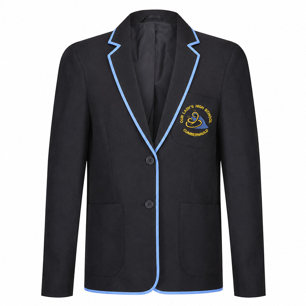 Our Ladys High Girls Poly Braided Blazer Black