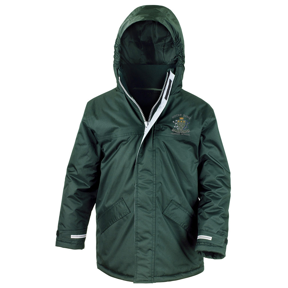 Notre Dame Primary Core Kids Winter Parka Bottle