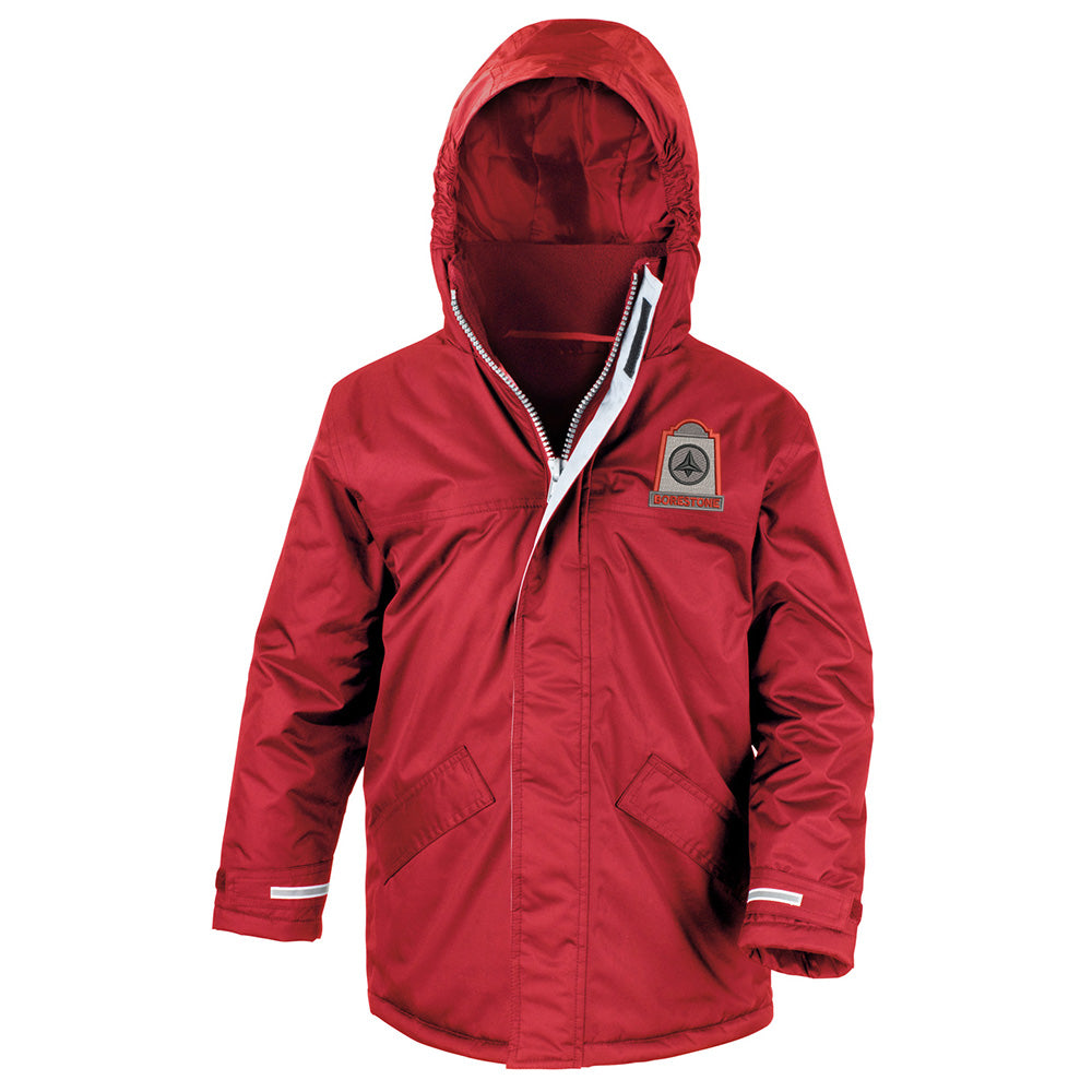 Borestone Primary Core Kids Winter Parka Red